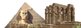 Pramids, Sphinx and luxor temple Egypt